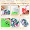 thumbnail image 2 of Cuadros Decorativos DIY Crystal Diamond Mirror Paint por Number Kits Flamingo for Girl (074) Wdftyju embutido en tela, 2 of 4