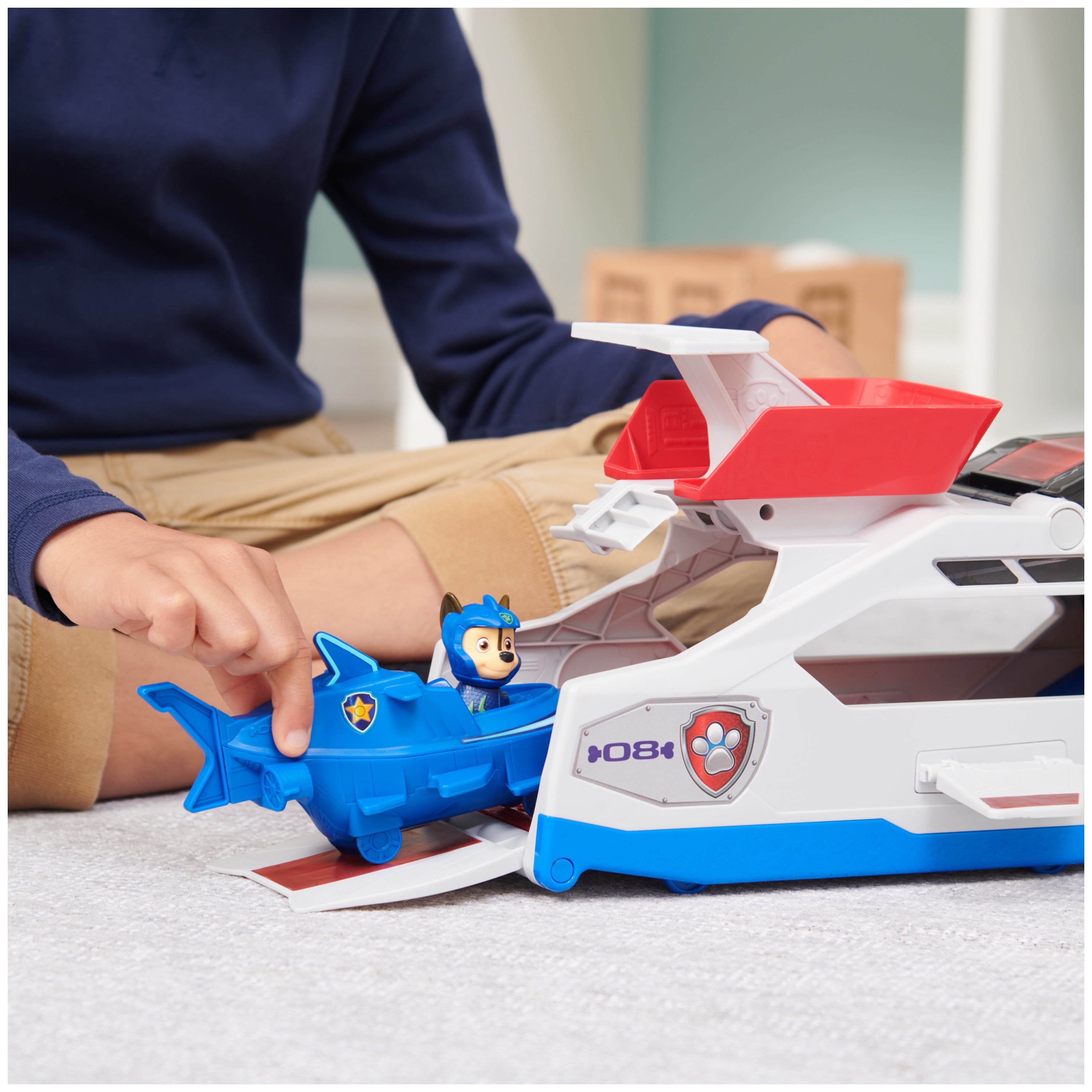 PAW Patrol Aqua Pups Underwater Sea Toys Whale Patroller Team Vehicle with Chase Figure Vehicle Launcher Walmart