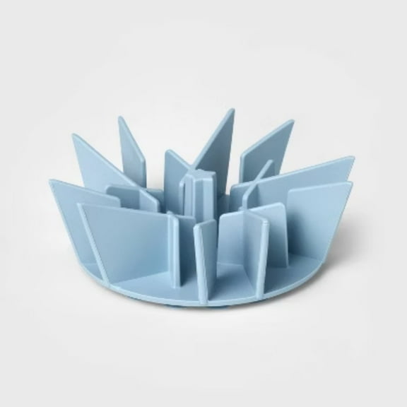 6" Silicone Slow Feed Dog Feeding Mat - Blue