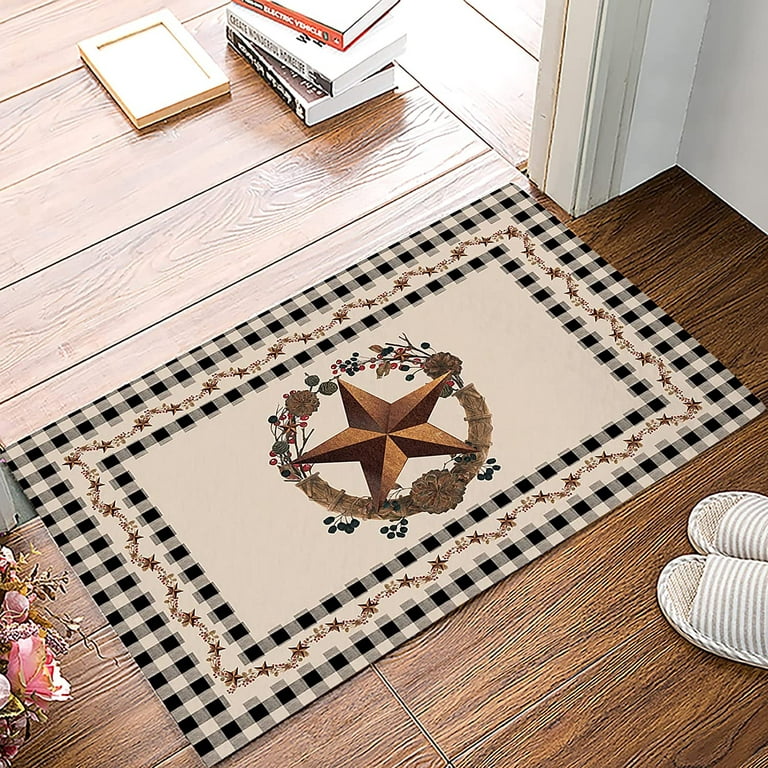 1pc Simple Style Entryway Floor Mat With Line Pattern, Anti-slip,  Anti-dirt, Wear-resistant, Cuttable To Fit Front Door Rug For Home Use,  Scandinavian Design With Printed Pattern