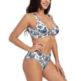 thumbnail image 2 of Rocae Chicken And Fish for Bikini Set for Women Two Piece Sexy High Swimsuits Split Crossover Bikini X-Large, 2 of 9