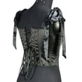thumbnail image 6 of AXXD Corsets for Men Clearance,Lace-up Floral Print Fishbone Court Vintage Corset Straps Tank Top Best Tummy-Control Shapewear Black 8, 6 of 9