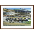 thumbnail image 2 of Art.com Oceanport, New Jersey - Monmouth Park Race Track Scene Art Print by Lantern Press, Brown Frame Wall Art, 29" x 21", 2 of 5