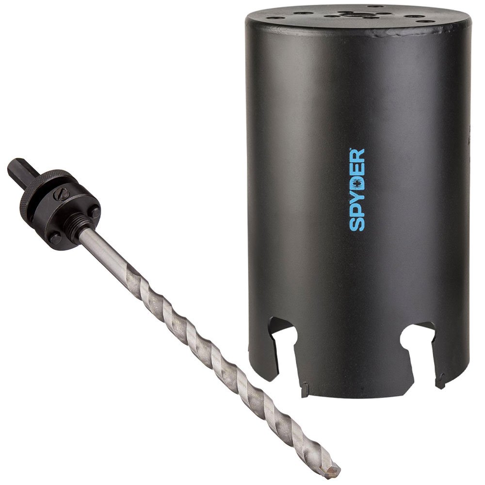 Spyder 4.125 Inch Deep Cut Hole Saw for Wood and Fiber Cement + Pilot