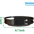 thumbnail image 7 of Lazy Susan Organizer Metal Steel Turntable 12 inch, SAYZH Rotating Spice Racks for Pantry Cabinet Cupboard Organizer Table Black, 7 of 7