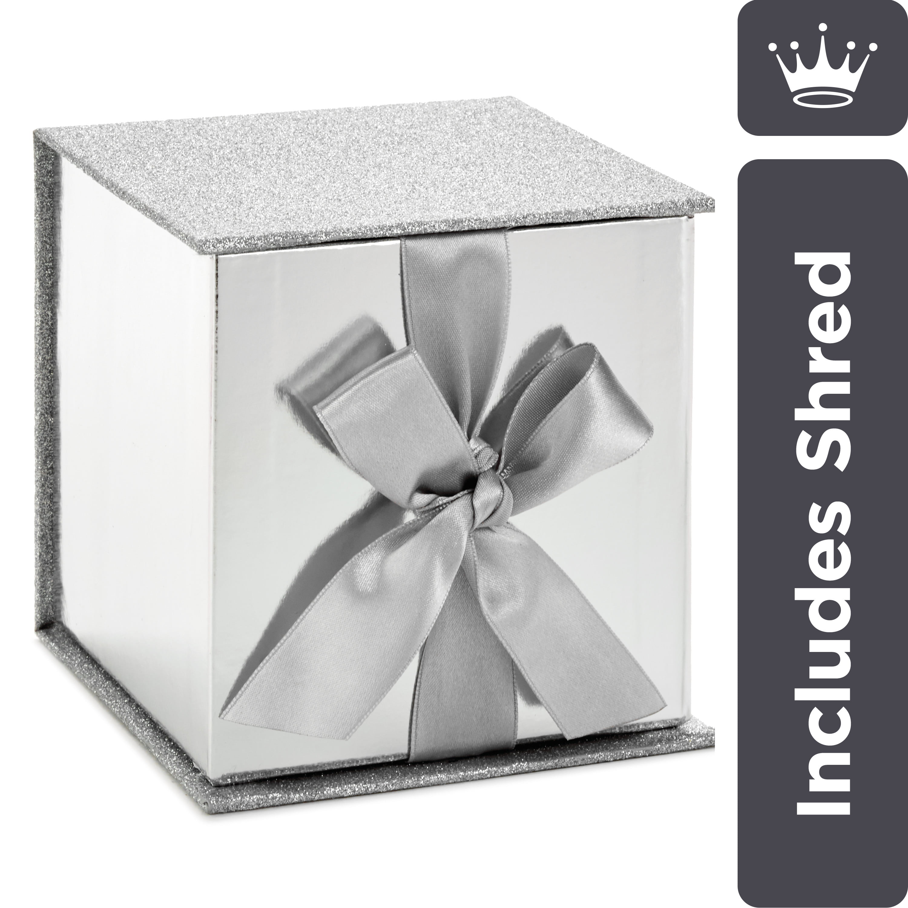 Wedding dress storage Air Travel box SILVER & White or GOLD & White AF tissue 