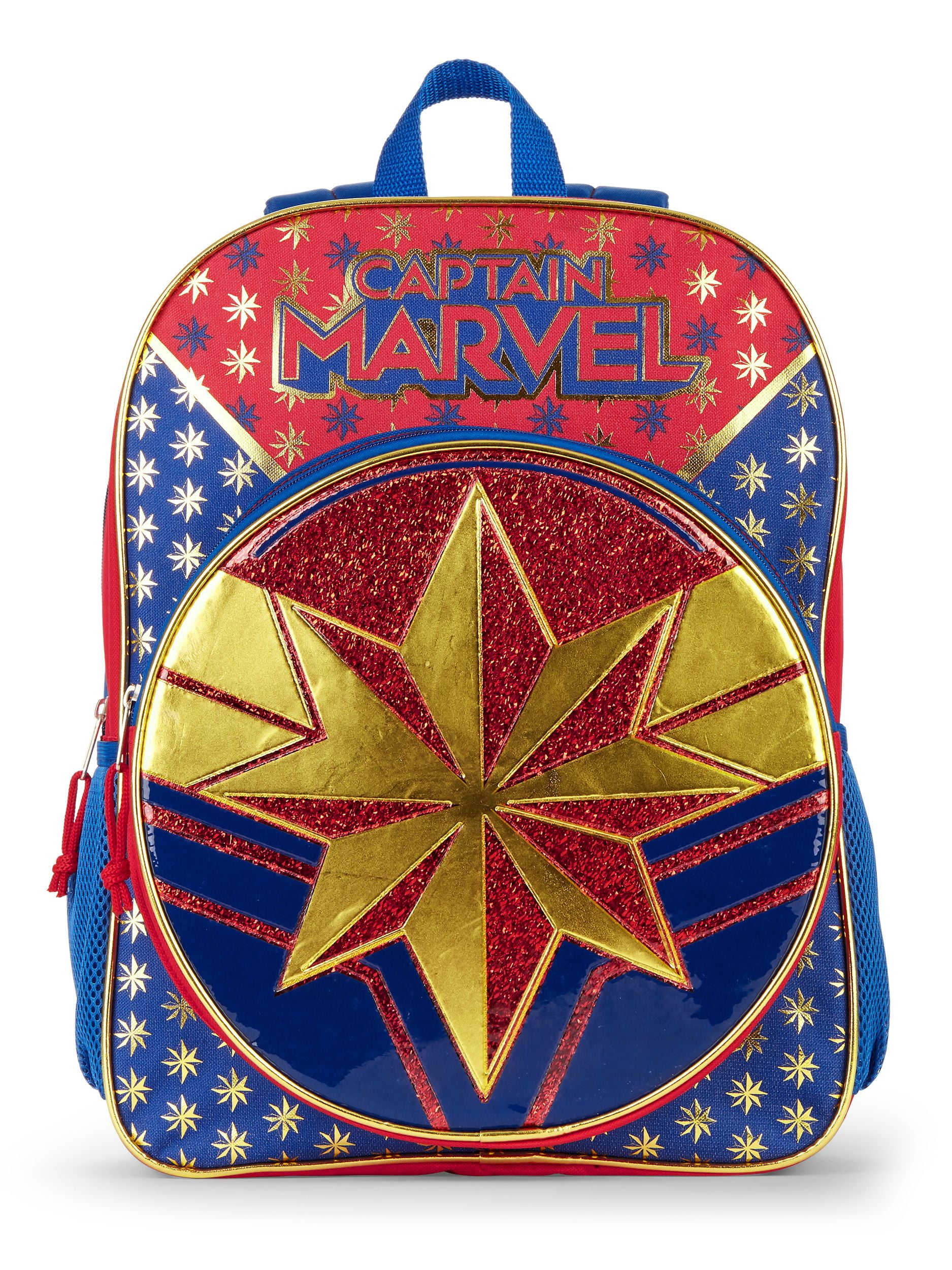 Students Captain Marvel Backpack Book Bag Schoolbag Lunch Bag Wholesale Combo 