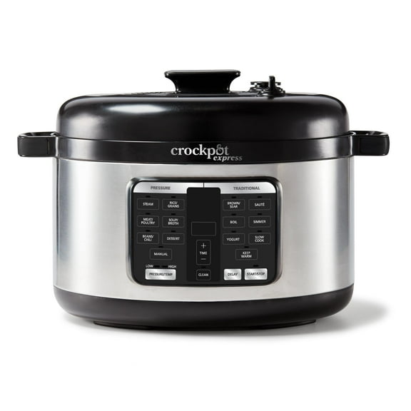 Crockpot Express 6-Qt Oval Max Pressure Cooker, Stainless Steel