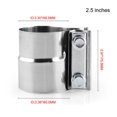 thumbnail image 3 of CARTTOU Stainless Steel Joint Band Clamp U-shaped Universal Exhaust Pipe Clamp High Temperature Resistance, 3 of 7