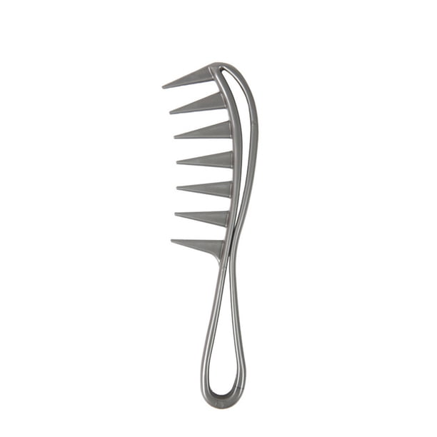 Minnieouse Cepillo de pelo de anchos ABS, reemplazo de mano portátil, accesorios de cepillos de peluquería para salón hueco Cuidado del cabello Gris