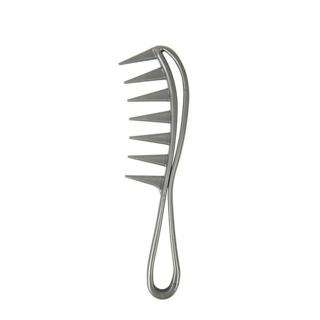 Minnieouse Cepillo de pelo de anchos ABS, reemplazo de mano portátil, accesorios de cepillos de peluquería para salón hueco Cuidado del cabello Gris