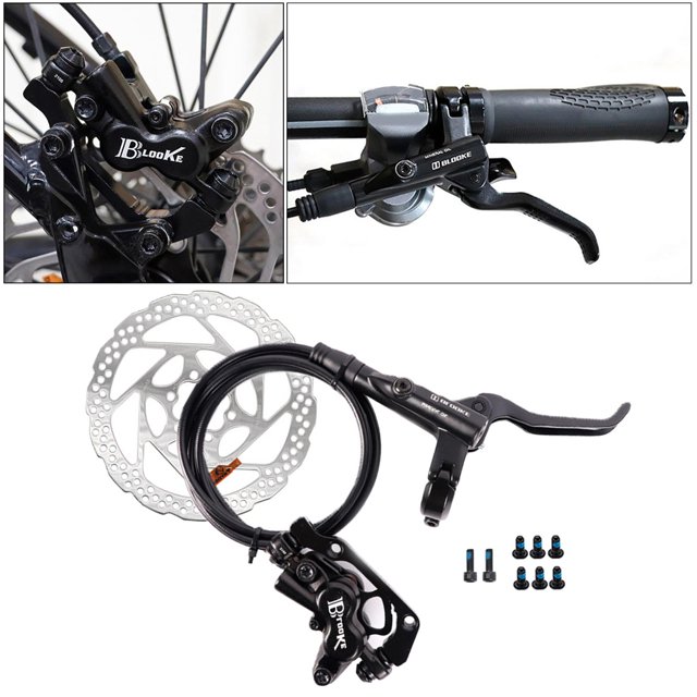 Juego de frenos de disco hidráulico Palancas de freno de disco de aceite de bicicleta de montaña delantera y trasera F160 / R R RT56 160 MM Cola Freno de disco hidráulico de bicicleta