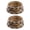 Brown, variant on Haute Diggity Dog Checker Chewy Vuiton Dog Food & Water Bowls for Small Dogs, Food Grade BPA Free, Non-Skid & Dishwasher Safe, Size Small, Set of 2