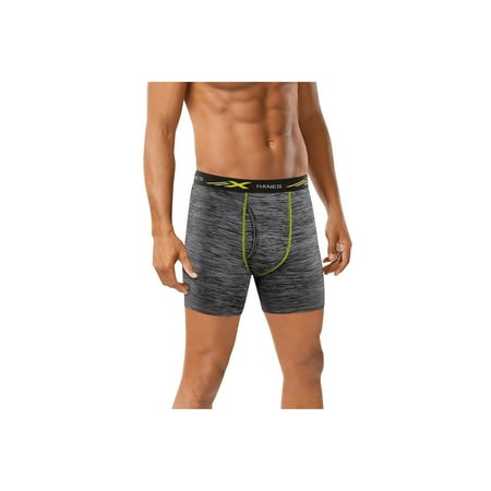 Mens X-Temp Lightweight Mesh Boxer Brief, 4 Pack