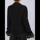 thumbnail image 5 of Camisa Informal con Mangas Acampanadas y Volantes de Color Liso para Mujer, y Otoño 2025 Negro XL, 5 of 6