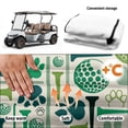thumbnail image 6 of XYZCANDO Golf Ball Paw Print Golf Cart Seat Cover | 4 Storage Pockets Non-Slip | For Men Women Golf Lovers Pet Owners, 6 of 9