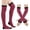 D #3, variant on WJOSBXT 2026 Women's Striped Over Knee Thigh High Socks With Arm Warmer Fingerless Gloves Set for Halloween Christmas