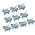 thumbnail image 4 of 10 piezas novedad Mini de papel volador Baby Shower decoración de de cumpleaños Azul Yuyangstore Mini globo de unicornio, 4 of 5