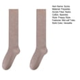 thumbnail image 7 of 1 Pair Student Socks Mid-calf Length Preppy Style Socks Solid Color Absorb Sweat Breathable Perfect Fit Elastic Support Socks, 7 of 7