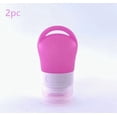 thumbnail image 1 of Juego de botellas dispensadoras de viaje, botella de almacenamiento portátil desinfectante, orificio for colgar, botella dispensadora de desinfectante de manos de silicona, 1 of 2