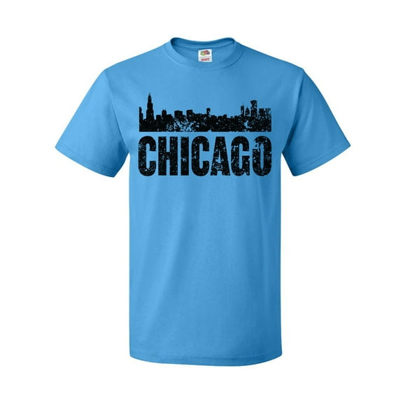 Inktastic Chicago Skyline Grunge T-Shirt