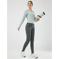 thumbnail image 3 of BALEAF Women's Fleece Lined Leggings Thermal Warm Winter Tights High Waisted Thick Yoga Pants Cold Weather with Pockets Deep Gray S, 3 of 6
