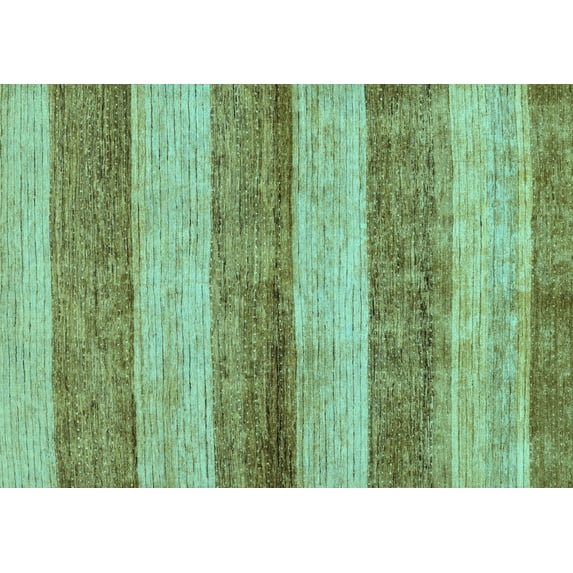 Ahgly Company Indoor Rectangle Abstract Light Blue Modern Area Rugs, 2' x 3'