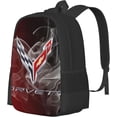 thumbnail image 2 of Corvette Simple Large Capacity Backpack, The Whole Bag Design Is Stylish, Light, Casual And Simple Black, 2 of 8