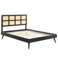thumbnail image 3 of Modway Sidney Cane and Wood Full Platform Bed With Splayed Legs, Multiple Colors, 3 of 3