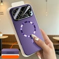 thumbnail image 5 of Compatible for iPhone 15 Magnetic Case with Glass Camera Lens Protector, Military-Grade Drop Protection Phone Cover for iPhone 15 Compatible with Mag-Safe Charging, Darkpurple, 5 of 7
