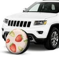 thumbnail image 2 of Kdxio Strawberries for Tire Cover Wheel Protectors Tyre Covers Weatherproof Wheel Covers Universal Fit for Trailer Rv SUV Truck Camper Travel Trailers 14 inch, 2 of 8