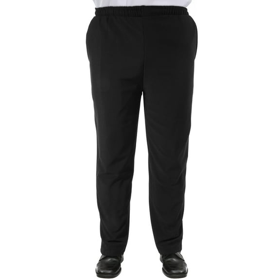 Men's and Women's Black Baggy Chef Pants Restaurant Work Pants-Black