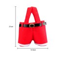 thumbnail image 2 of 2 Pcs-Pantalons de Père Noël Bouteille de Vin Sac Fourre-Tout de Vacances Taille Unique Rouge, 2 of 5