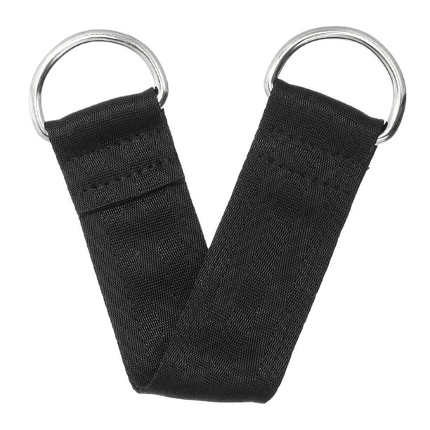 Correa para equipo de gimnasio, práctica y duradera, para colgar poleas (negra)