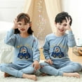 thumbnail image 3 of Ropa 100% de algodón para chicas adolescentes, pijamas de Navidad para niños, conjunto de ropa de dormir para niños, ropa de casa para niños, pijamas de invierno de dibujos animados, 3 of 4