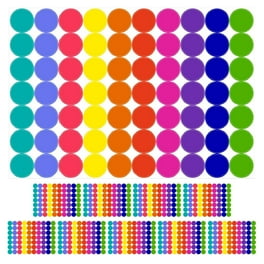 3264 Pcs Coloured Dot Stickers, 10mm Self Adhesive Circle Coding Sticker Labels For Colour Coding Calendar Organising DIY Crafts Gift Bags Cards