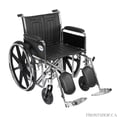 thumbnail image 1 of Sentra EC Heavy Duty Wheelchair, Detachable Full Arms, Elevating Leg Rests, 20" Seat -, 1 of 1