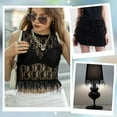 thumbnail image 6 of 2 Yards Black Ostrich Feather Trim 3.15-3.94 Inches Feathers Fringe Ribbons Trim for Sewing Decorative Feathers Ribbon for Crafting Dress Masquerade Party Costumes, 6 of 7