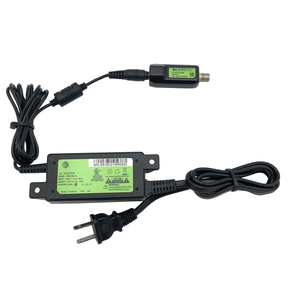 Pre-Owned DirecTV EPS10R4-15 Adapter 12V 1.5A 18W with DC to RF DCFR0-01 Adapter