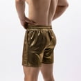 thumbnail image 5 of hotojiny Mens Shorts Shiny Sparkly Slim Fit Party Outfit Booty Shorts with Pockets Fashion Drawstring Nightclub Glitter Shorts, 5 of 6