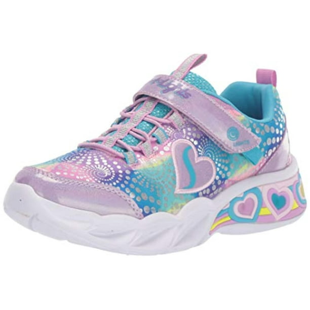 Skechers - Skechers Kids Girls' Sweetheart Lights Sneaker, Lavendar 