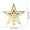 B, variant on HCBY Christmas Tree Topper Gold Star with Glitter, Xmas Treetop Decoration 5 Point Star Ornament for Santa Theme Holiday Decor 20cm/7.9"