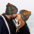 thumbnail image 5 of Hirioo White Horse Autumn Birch for Men's Knit Cuffed Beanie for Outdoor Activities Unisex, 5 of 6
