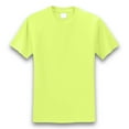 thumbnail image 4 of High Visibility Safety T-Shirt for Men | Hi Vis Short Sleeve Dry Fit Poly Shirts, 5.1 Oz 100% Polyester, Safety Neon Green, S Size, 4 of 5