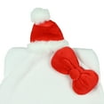 thumbnail image 3 of Hello Kitty Beanie Santa Kitty Embroidered Design with 3D Bow Knit Winter Hat OSFM, 3 of 5