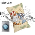 thumbnail image 6 of Honeii Hello Summer Cute Gnome Print Pillow Cases,Plush Throw Pillow Covers,Decorative Pillowcase for Sofa, Couch, Living Room-14"x20", 6 of 6