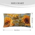 thumbnail image 2 of Kdxio Sunflower Field Art Pattern Pillowcase with Envelope Closure,20" x 36" Pillow Cases,Gifts for Men or Women-No pillow, 2 of 5