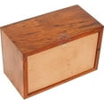 thumbnail image 4 of Rosewood Top Border Engraved Wooden Cremation Urns for Human Ashes Adult - Handcrafted Funeral Memorial Ashes Urn - Columbarium Urn (Heart Cross, 100 Cubic Inches), 4 of 5