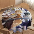 thumbnail image 4 of Genshin Impact Round Tablecloth Print Decorative Table Cover Washable Table Cloths for Dining Party Picnic 50x50in, 4 of 8