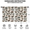 thumbnail image 2 of Blackout Kids Curtains,Beige Cartoon Dinosaurs Illustrations Pattern Childrens Insulated Curtains Set Of 2,Bedroom Essentials,Toddler Room Decor 52"x63", 2 of 5